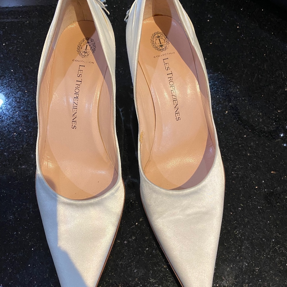 * brand new, never worn Les Tropeziennes, silk pumps bought in Paris!